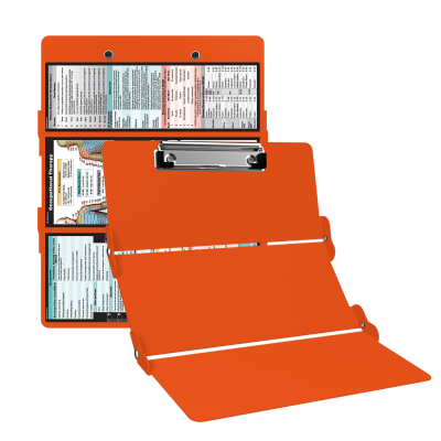 WhiteCoat Clipboard® Trifold - Orange Occupational Therapy Edition